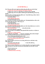 Câu hỏi luyện tập làm trắc nghiệm - Triết học Mác-Lênin | Đại học Công nghiệp Thực phẩm Thành phố HCM