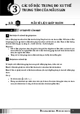 Các số đặc trưng đo xu thế trung tâm mẫu số liệu ghép nhóm Toán 11 KNTTVCS