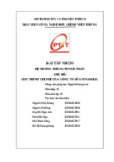 Bài tập nhóm Phân tích chu trình chi phí Công ty Vinamilk môn Hệ thống Thông tin trong Kế toán | Học viện Công Nghệ Bưu Chính Viễn Thông