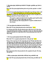 Phân tích quy phạm pháp luật và nhận định môn Pháp luật đại cương | Trường đại học Mở Hà Nội