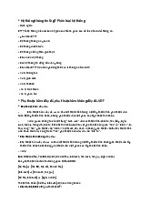 Đề cương lý thuyết Phân tích thiết kế hệ thống | Đại học Kinh tế kỹ thuật công nghiệp