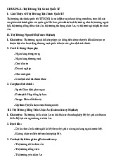 Đề cương - Tổng quan và phân tích thị trường môn Tài chính quốc tế | Đại học Kinh tế Thành phố Hồ Chí Minh