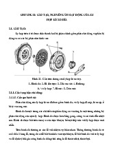 Chương II. Cấu Tạo và Nguyên Lý Hoạt Động của Ly Hợp Lò Xo Đĩa | Môn Chiến Lược Đầu Tư - Đại Học Kinh Doanh Và Công Nghệ Hà Nội