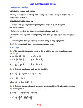 Bài Tập Toán 8 Bài Mở Đầu Về Phương Trình Có Lời Giải