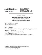 Nội dung ôn tập thi hết học phần Thanh toán quốc tế và tài trợ ngoại thương | Trường Đại học Tài chính - Ngân hàng Hà Nội