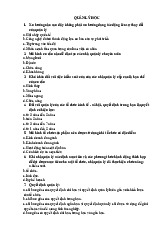 TOP Câu hỏi trắc nghiệm Môn Quản lý học | Đại học Kinh Tế Quốc Dân