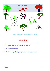 Chương 4: Cây - Cấu trúc dữ liệu và giải thuật (ET2100) | Trường Đại học Bách khoa Hà Nội