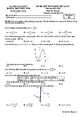 Đề thi thử TN THPT 2025 lần 1 môn Toán trường THPT Trực Ninh – Nam Định