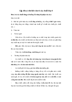 Lập dàn ý miêu tả cây chuối đang có | Tập làm văn lớp 4