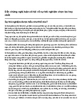 Dẫn chứng nghị luận xã hội về sự trải nghiệm chọn lọc hay nhất | Ngữ văn 12