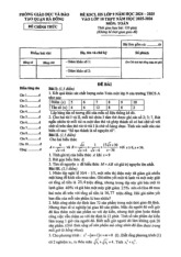 Đề KSCL Toán vào lớp 10 năm 2025 – 2026 phòng GD&ĐT Hà Đông – Hà Nội. có đáp án