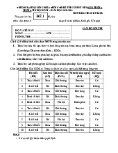 Đề Thi Cuối Kỳ Môn Khai Thác Dữ Liệu - CK 2024-06. Môn Khai phá dữ liệu và kho dữ liệu | Đại học Trường Đại học Công nghệ thông tin, Đại học Quốc gia Thành phố Hồ Chí Minh.