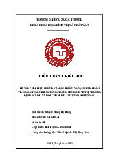 Tiểu luận TRI114(HK1-2324)K62: Biện chứng mâu thuẫn và kinh tế xã hội chủ nghĩa Việt Nam