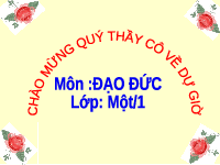 Giáo án điện tử Đạo đức 1 Bài 12 Chân trời sáng tạo : Phòng, tránh đuối nước