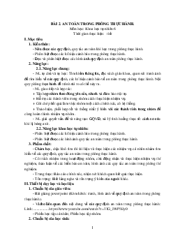 Giáo án Khoa học tự nhiên 6 sách Kết nối tri thức với cuộc sống Bài 2