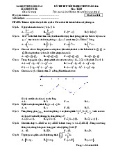 Đề thi thử tốt nghiệp THPT 2025 môn Toán Sở GD&ĐT Đồng Nai