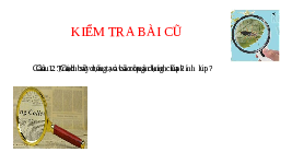 Giáo án điện tử Khoa học tự nhiên 6 bài 4 Kết nối tri thức : Sử dụng kính hiển vi quang học