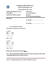 Bài Thi Học Phần: Triết Học Mác - Lênin - Đề Số 15 | Trường Đại học Thương Mại