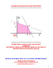 Ôn kiến thức, luyện kỹ năng bất phương trình, hệ bất phương trình bậc nhất hai ẩn