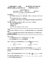 Đề thi hết môn học kì 1 Giải tích3 năm học 2025-2026  - trường đại học Khoa học tự nhiên – Đại học quốc gia hà nội