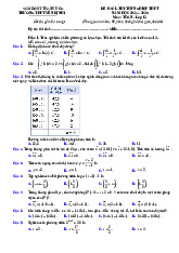 Đề KSCL Toán 12 thi TN THPT 2025 trường THPT Yên Định 1 – Thanh Hóa có đáp án