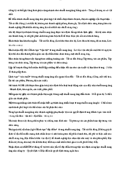 Câu hỏi lý thuyết ôn tập môn Quản trị chuỗi cung ứng có đáp án