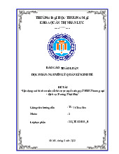 Vận dụng mô hình cơ cấu tổ chức trực tuyến công ty TNHH Thương mại - Dịch vụ Trường Thái Hòa | Báo cáo thảo luận quản lý kinh tế