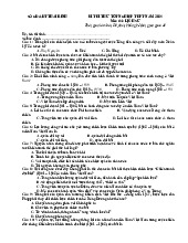 Đề thi thử TN THPT môn Sử năm 2025 Sở GD Thái Bình giải chi tiết