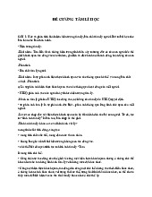 Đề cương: Phân Tích Hiện Tượng Tâm Lý và Bản Chất Tâm Lý Người | Môn Tâm lý học đại cương - Học viện Thanh thiếu niên Việt Nam