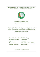 Phân Tích Tác Động Ngoại Ứng Tiêu Cực Đến Thị Trường Việt Nam | Môn Kinh tế lượng - Đại học Tài nguyên và Môi trường Hà Nội