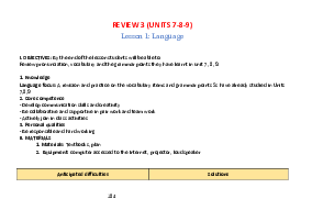 Giáo án Tiếng Anh 7 Review 3 sách Global Success