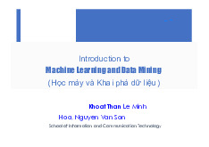 Bài giảng Data crawling preprocessing môn Nhập môn học máy và khai phá dữ liệu | Trường Đại học Bách Khoa Hà Nội