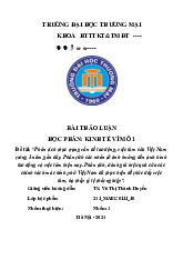 Phân tích thực trạng vấn đề lao động, việc làm của Việt Nam trong 3 năm gần đây | Bài thảo luận kinh tế vĩ mô