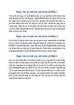 Viết đoạn văn về một con vật chăm chỉ (giấu tên) | Tập làm văn 4
