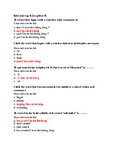 Bài luyện tập trắc nghiệm Môn Ngữ âm - Âm vị học | Đại học Sư phạm Hà Nội 2