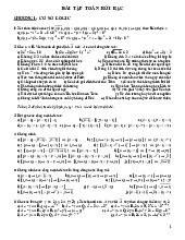 Tổng hợp bài tập rời rạc chương 1: Cơ sở  logic | Đại học quốc gia Hà Nội