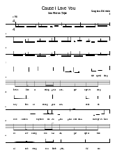 Bản nhạc của bài hát Cause I Love You - Ca sĩ Noo Phước Thịnh | Đại học Sư phạm Nghệ thuật Trung ương