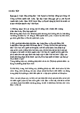 Bài Tập Tư Pháp Quốc Tế - Thừa Kế và Quan Hệ Di Sản (TPQT 2023)