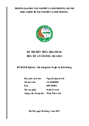 Đề thi cuối kì - Kinh tế vi mô | Trường Đại học Tài nguyên và Môi trường Hà Nội