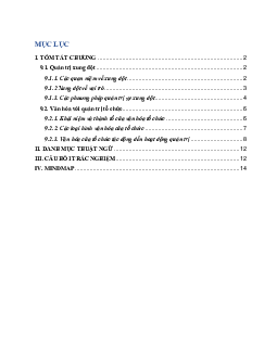 Bài tập nhóm môn Quản trị học nội dung Tóm tắt chương 9 "Một số vấn đề của quản trị học hiện đại"