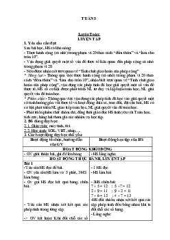 Giáo án buổi 2 Toán 2 sách Cánh diều (Cả năm) | Tuần 5