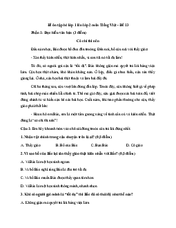 Phiếu bài tập ôn hè lớp 1 lên lớp 2 năm 2024 môn Tiếng Việt - Đề 13