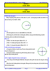 Các dạng bài tập đường tròn Toán 9 Chân Trời Sáng Tạo