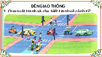 Giáo án điện tử Tiếng việt 1 bài 5 Chân trời sáng tạo : Đèn giao thông