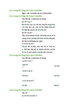 Giải SGK môn Tiếng việt 2 - Bài 33: Nghe - viết: Con đường của bé 6) Cánh diều