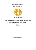 Bài tập lớn: Công nghệ in 3D trong Kiến trúc & xây dựng môn Năng lực số ứng dụng | Học viện Ngân hàng