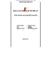 Đề tài: Tìm hiểu và ứng dụng ESP32 trong IOT | Thực tập cơ bản | Trường Đại học Bách Khoa Hà Nội
