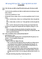 Đề cương Triết học Mác – Lênin Kỳ 20201 cho K65 - Triết học Mác Lênin (SSH1111) | Trường Đại học Bách khoa Hà Nội
