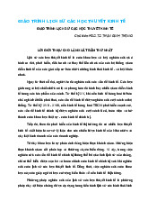 Giáo trình môn Lịch sử các lý thuyết kinh tế | Đại học kinh tế Quốc dân