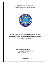 Phân tích mô hình kinh doanh của Shopee Việt Nam | Bài thảo luận thương mại điện tử căn bản